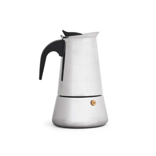 Italiensk Kaffepanna Kinvara S12AA-4T Svart Silvrig Stl 4 Cssz