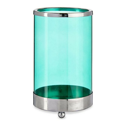 Ljusstakar Gift Decor SW120612B Bl Silvrig Silver Metall Glas 9