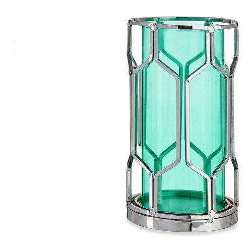 Ljusstakar Gift Decor SW120660B Bl Silvrig Silver Metall Glas 1