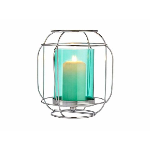 Ljusstakar Gift Decor SW120663B Bl Silvrig Silver Metall Glas 1