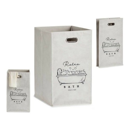 Multifunktionell korg Berilo Relax Bath Vit Papp 60 L 35 x 57 x