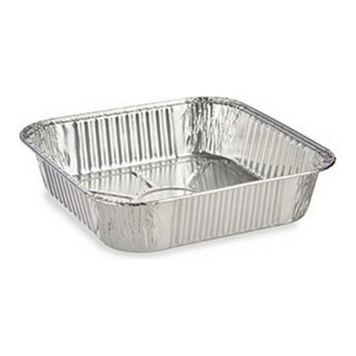 Uppsttning med Brickor Kinvara 23241 Silvrig Aluminium 20,5 x 6