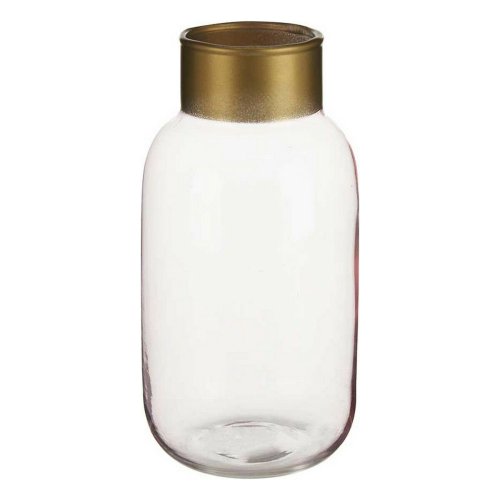 Vas Slt Rosa Gyllene Glas (11,5 x 24 x 11,5 cm)