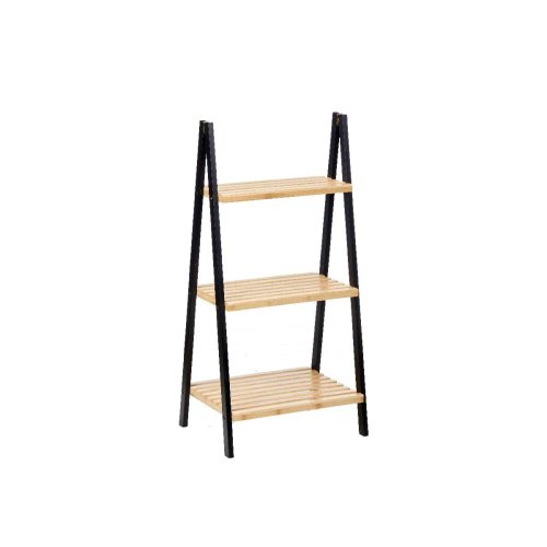 Badrumshyllor Berilo WR5504-3-430 Svart Naturell 40,3 x 81,5 x 3