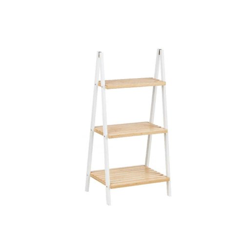 Badrumshyllor Berilo WR5504-3-431 Vit Naturell 40,3 x 81,5 x 30