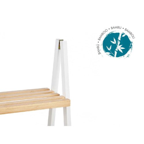 Badrumshyllor Berilo WR5504-3-431 Vit Naturell 40,3 x 81,5 x 30