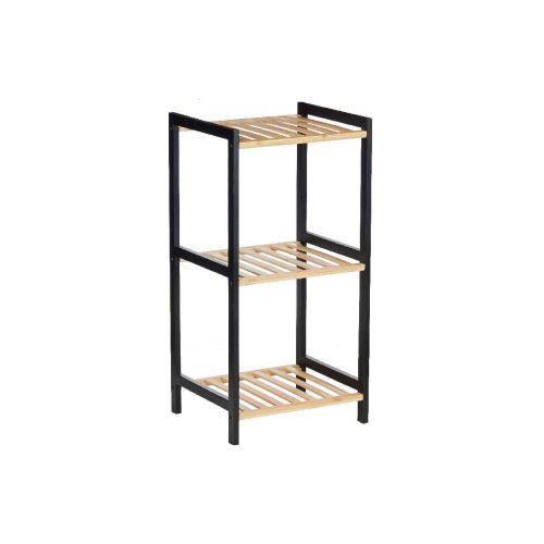 Badrumshyllor Berilo WR5503-3-464 Svart Naturell 35 x 30 x 70 cm