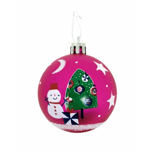 Julgranskula Peppa Pig Cosy corner Fuchsia 6 antal Plast ( 8 cm
