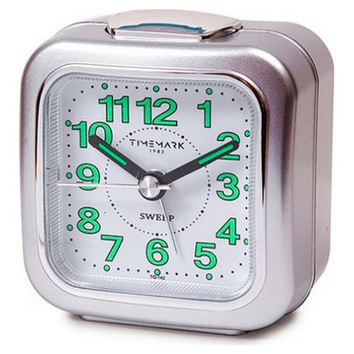 Analog Vckarklocka Timemark Silvrig