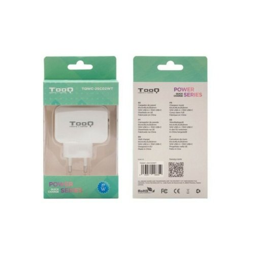 USB-laddare och vgg TooQ TQWC-2SC02WT Vit 27 W