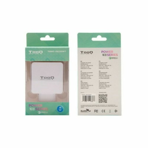 USB-laddare och vgg TooQ TQWC-2SC03WT Vit 48 W