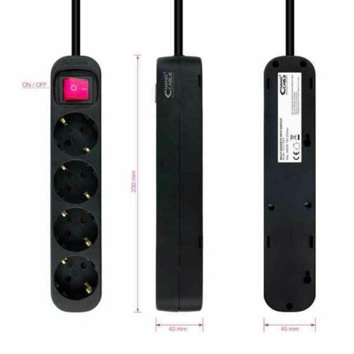 Grenuttag NANOCABLE 10.37.0004-BK
