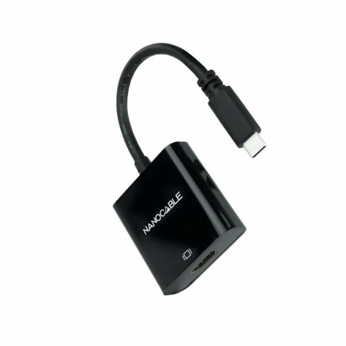 USB-C till HDMI Adapter NANOCABLE 10.16.4102-BK Svart 4K Ultra H