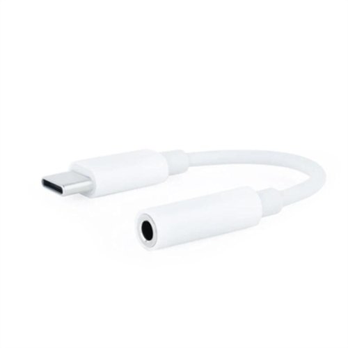 USB-C till Jack 3.5 mm Adapter NANOCABLE 10.24.1205-W Vit (1 ant