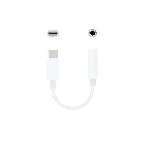 USB-C till Jack 3.5 mm Adapter NANOCABLE 10.24.1205-W Vit (1 ant