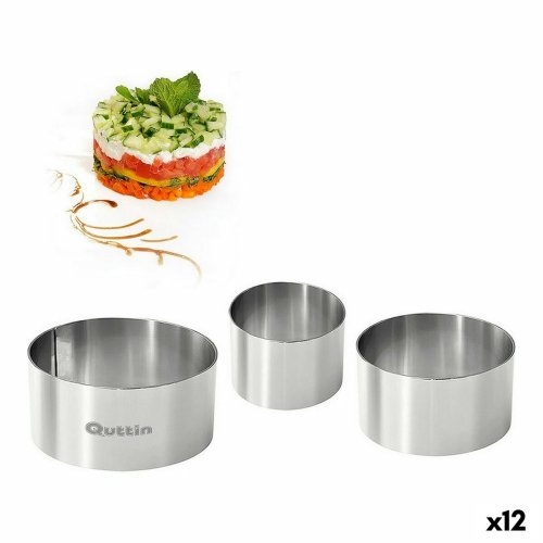 Former Quttin Rostfritt stl Silvrig 10 x 10 x 5 cm (12 antal) (