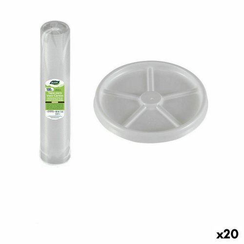 Set med lock fr glas Algon Kaffe/ Caf 100 Delar 250 ml (20 ant