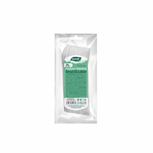 Uppsttning teranvndbara skedar Algon Kaffe/ Caf 25 Delar 12,