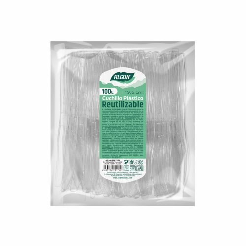 Knivset Algon teranvndningsbar Vit 10 antal 19,6 cm