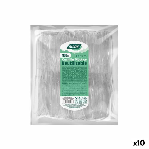 Knivset Algon teranvndningsbar Vit 10 antal 19,6 cm