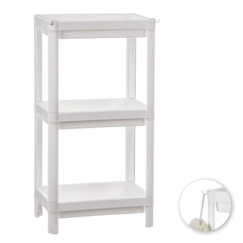 Badrumshyllor Ballete Vit Plast 35,5 x 23 x 75 cm