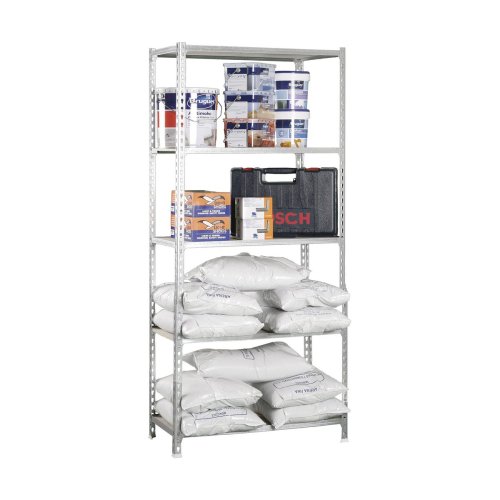 Bokhylla Simon Rack Maderclick 5/400 750 kg Metall Tr 5 Hyllor