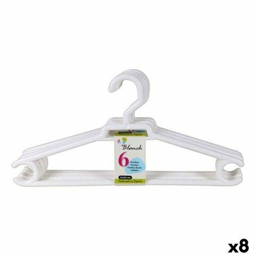 Hngare Blanch Dem Blanch Plast 6 Delar 42 x 20 cm (8 antal)
