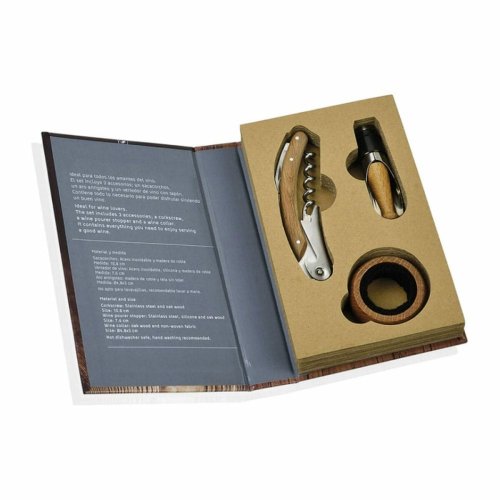 Set med Vintillbehr Andrea House cc66178 Tr Rostfritt stl 3 D