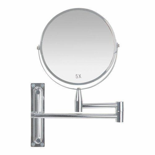 Frstorande Spegel Andrea House Utdragbar Kromad Silvrig Metall