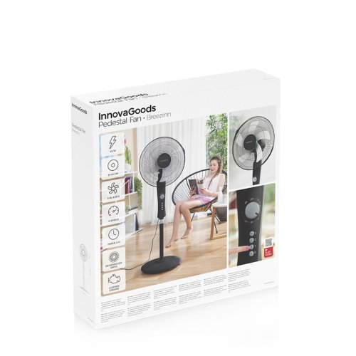 Stende Flkt InnovaGoods Breezinn Svart 45 W
