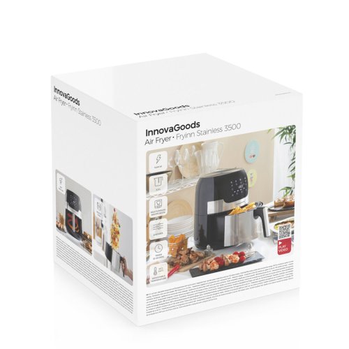 Luftfrits InnovaGoods Fryinn 3500 Svart 1400 W 3,5 L Rostfritt