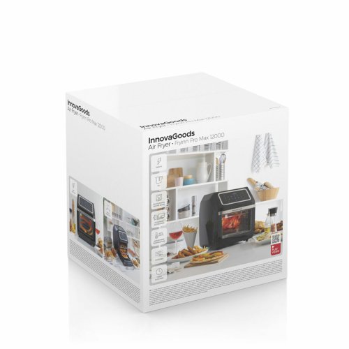 Luftfrit�s InnovaGoods Svart 1800 W 12 L Rostfritt st�l (Renover