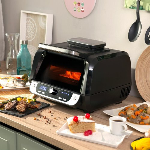Luftfrits med Grill, Tillbehr och Receptbok InnovaGoods Fryinn