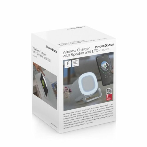 Laddare med trdls hgtalare med LED-lampor Souwis InnovaGoods