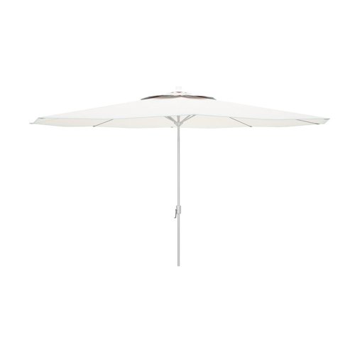 Marbueno Parasoll Stl 8 Ribbor D270 cm Polyester Vit Trdgrd,