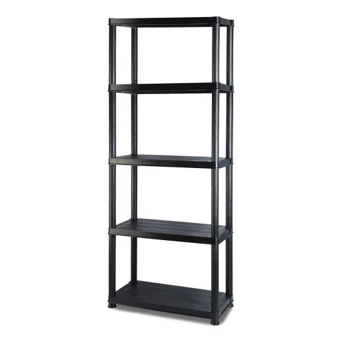 Marbueno Hylla 5 Hyllor Plast svart 61x31x171 cm Trdgrd 10538