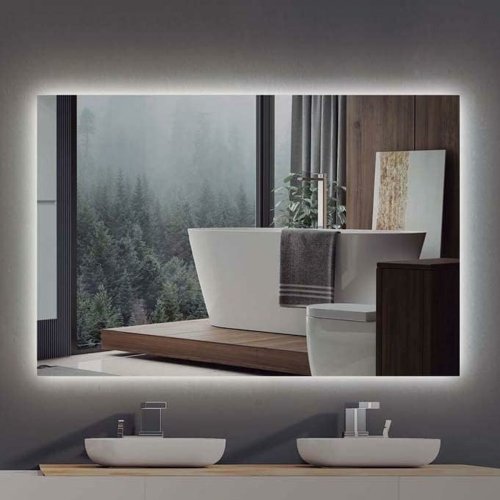 Badrumsspegel med LED-belysning Ledimex SUEC006-10070 100 x 70 c