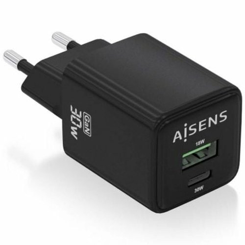 Vggladdare Aisens ASCH-30W2P038-BK Svart 30 W (1 antal)
