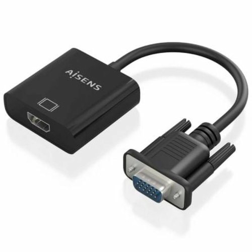 Adapter HDMI till VGA Aisens A115-0873 20 cm Svart