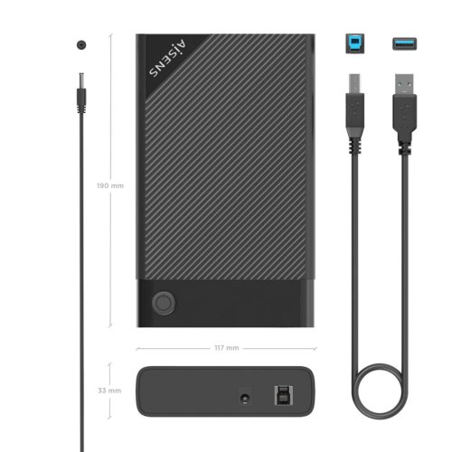 Externlda Aisens ASE-3529B Svart