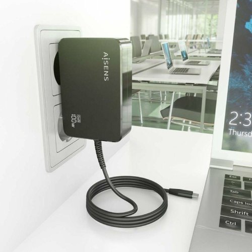 Laptopladdare Aisens ASCH-1PD100WL50-BK 100 W