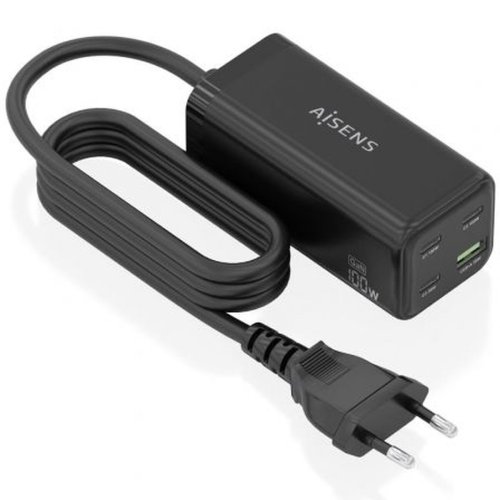 Trdls laddare Aisens ASCH-100W4P054-BK Svart 100 W
