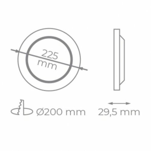 LED-lampa Iglux IG-54-18W-F 18 W