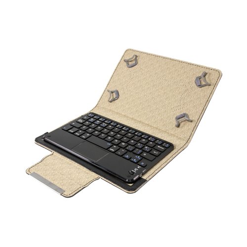 Fodral till Lsplatta Talius CV-3005 Svart Gr Qwerty Spanska