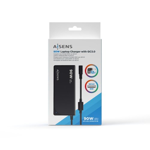 Laptopladdare Aisens ASLC-90WAUTO-BK Universal
