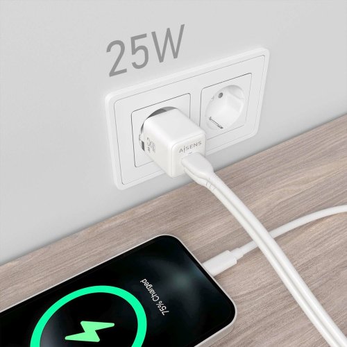 Vggladdare Aisens ASCH-25W2P014-W Vit 25 W (1 antal)