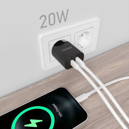 Vggladdare Aisens A110-0755 Svart 20 W (1 antal)