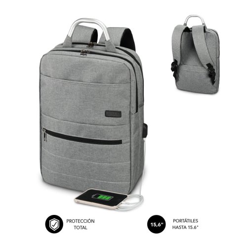 Ryggsck fr brbar dator och surfplatta med USB uttag Subblim S
