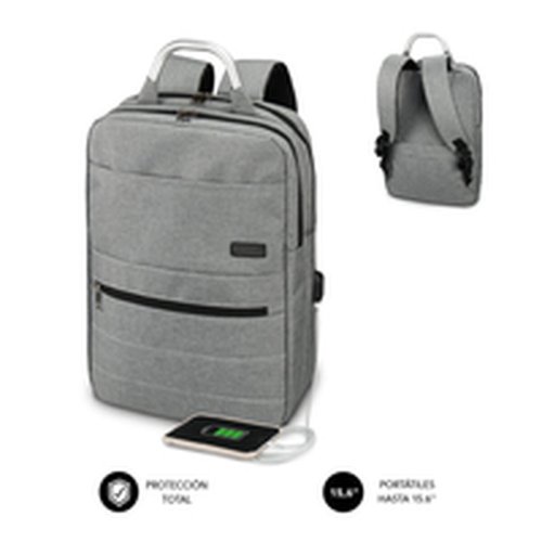 Ryggsck fr brbar dator och surfplatta med USB uttag Subblim S