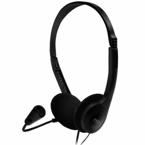 Hrlurar med Mikrofon Nox-Xtreme Voice One Svart